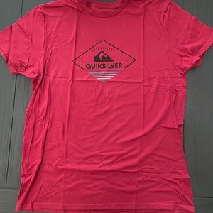 QUIKSILVER Men’s Short Sleeve Tee New Diamond Back Red